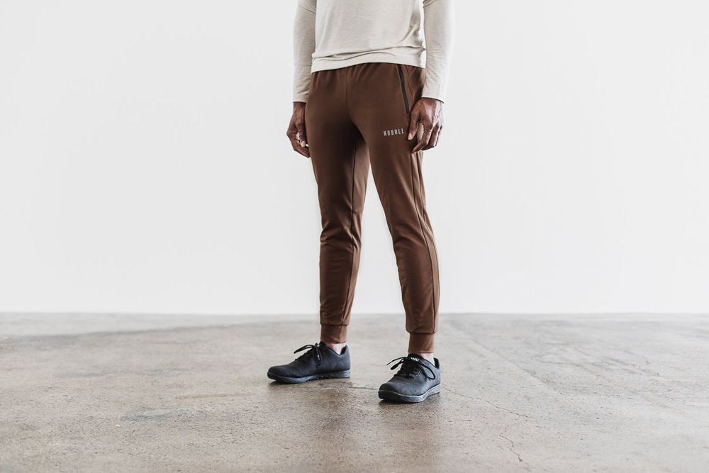 NOBULL Men's Joggers - Oak - Ireland (8695BZOAM)